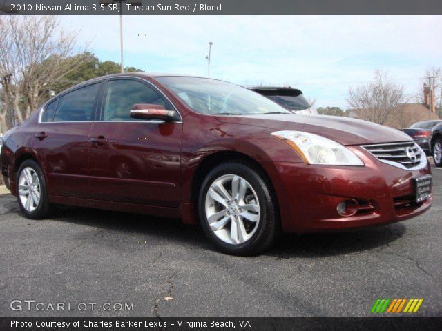 2010 Nissan Altima 3.5 SR in Tuscan Sun Red