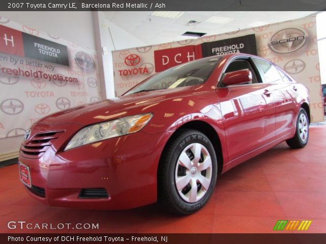 2007 Toyota Camry LE in Barcelona Red Metallic