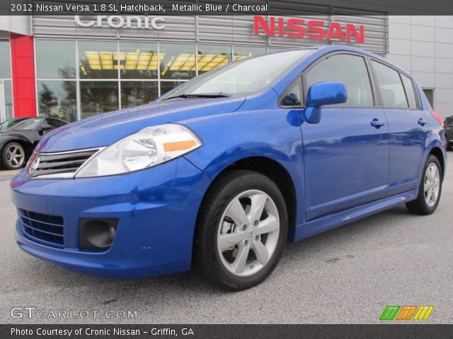 2012 Nissan Versa 1.8 SL Hatchback in Metallic Blue