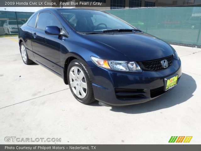2009 Honda Civic LX Coupe in Royal Blue Pearl