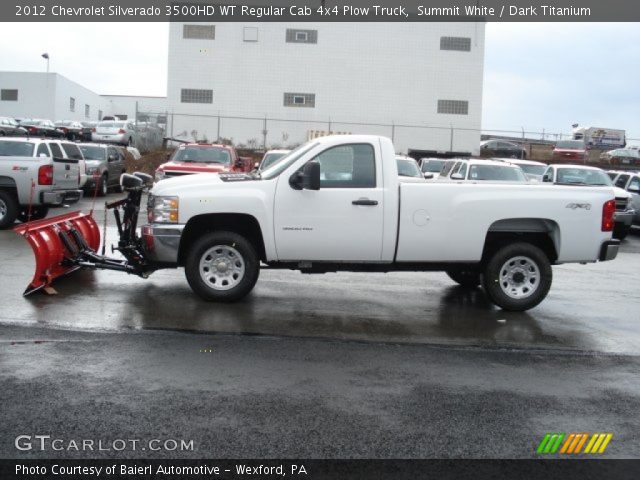 2012 Chevrolet Silverado 3500HD WT Regular Cab 4x4 Plow Truck in Summit White