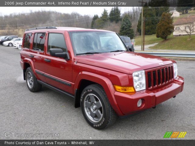 2006 Jeep Commander 4x4 in Inferno Red Pearl