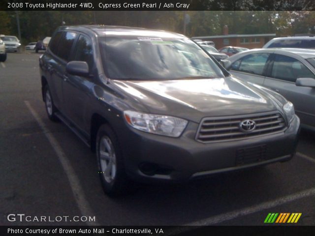 2008 Toyota Highlander 4WD in Cypress Green Pearl