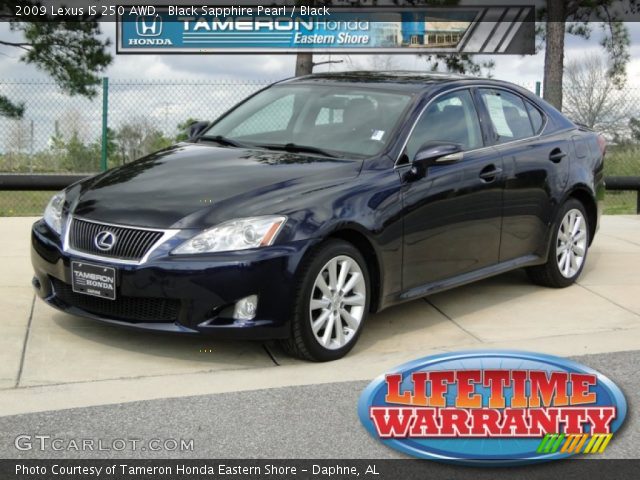 2009 Lexus IS 250 AWD in Black Sapphire Pearl