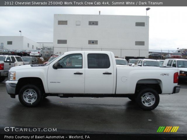 2012 Chevrolet Silverado 2500HD Work Truck Crew Cab 4x4 in Summit White