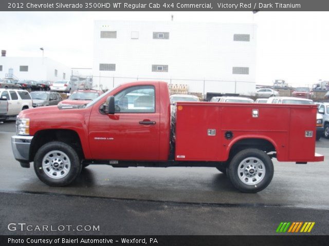 2012 Chevrolet Silverado 3500HD WT Regular Cab 4x4 Commercial in Victory Red