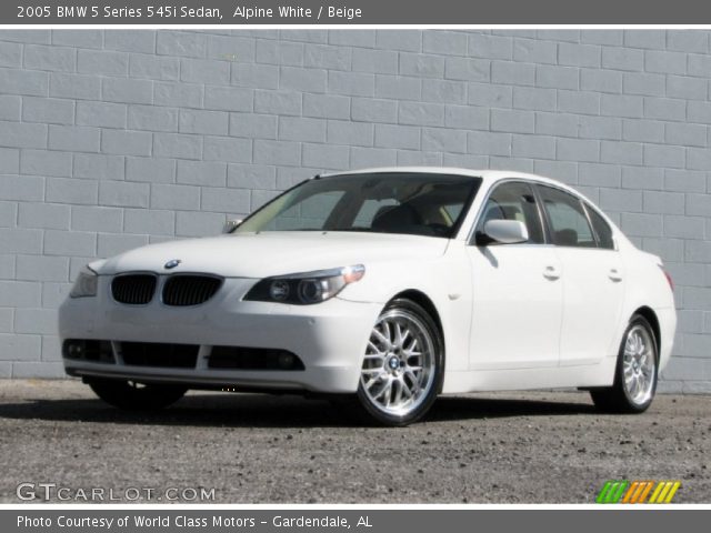 2005 BMW 5 Series 545i Sedan in Alpine White