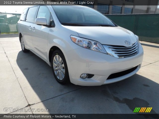 2012 Toyota Sienna Limited in Blizzard White Pearl