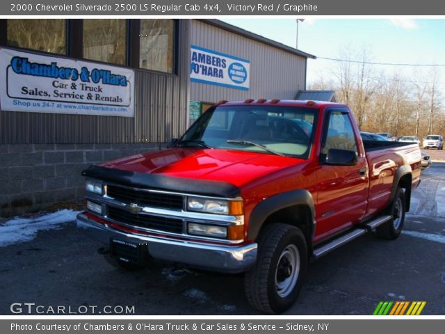 2000 Chevrolet Silverado 2500 LS Regular Cab 4x4 in Victory Red