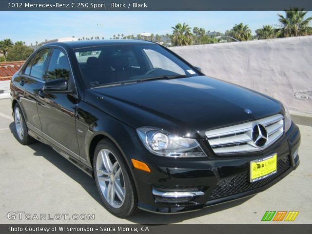 2012 Mercedes-Benz C 250 Sport in Black