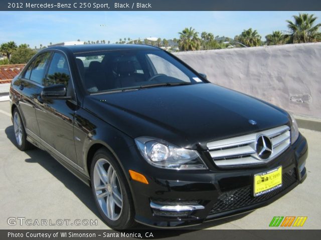 2012 Mercedes-Benz C 250 Sport in Black