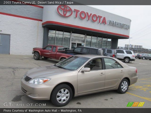2003 Toyota Camry LE in Desert Sand Mica