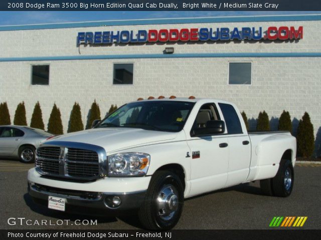 2008 Dodge Ram 3500 Big Horn Edition Quad Cab Dually in Bright White