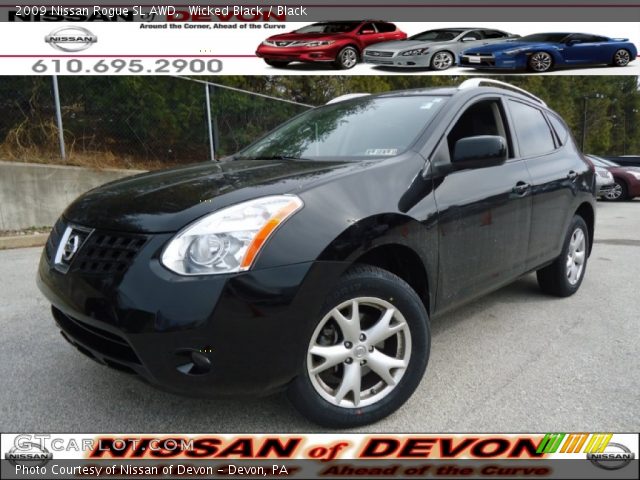 2009 Nissan Rogue SL AWD in Wicked Black