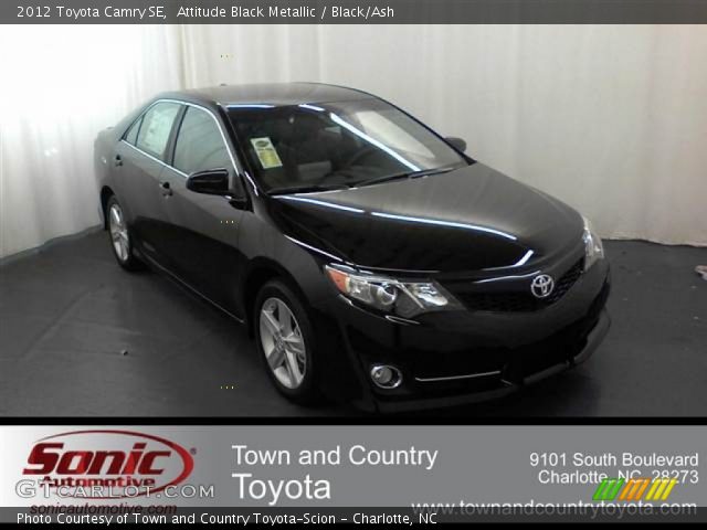 2012 Toyota Camry SE in Attitude Black Metallic