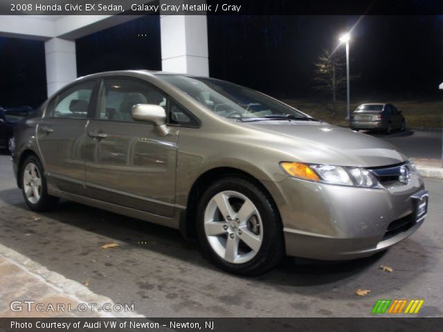 2008 Honda Civic EX Sedan in Galaxy Gray Metallic