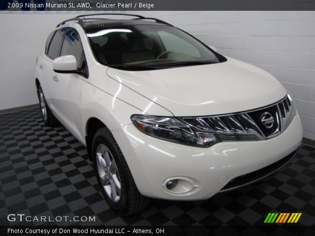 2009 Nissan Murano SL AWD in Glacier Pearl