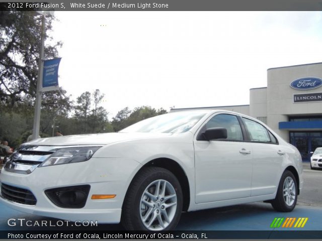 2012 Ford Fusion S in White Suede