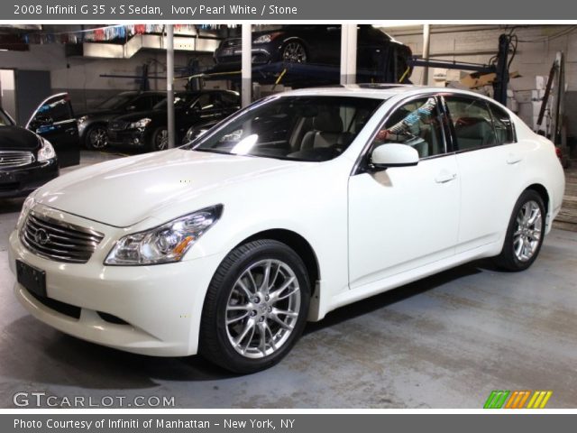 2008 Infiniti G 35 x S Sedan in Ivory Pearl White