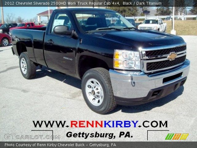2012 Chevrolet Silverado 2500HD Work Truck Regular Cab 4x4 in Black
