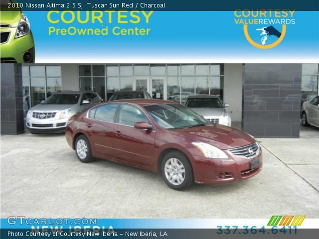 2010 Nissan Altima 2.5 S in Tuscan Sun Red