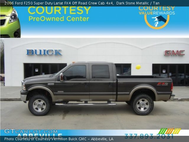 2006 Ford F250 Super Duty Lariat FX4 Off Road Crew Cab 4x4 in Dark Stone Metallic