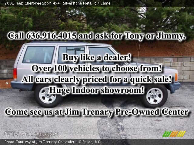 2001 Jeep Cherokee Sport 4x4 in Silverstone Metallic