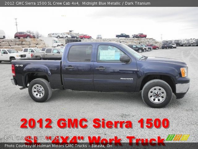 2012 GMC Sierra 1500 SL Crew Cab 4x4 in Midnight Blue Metallic