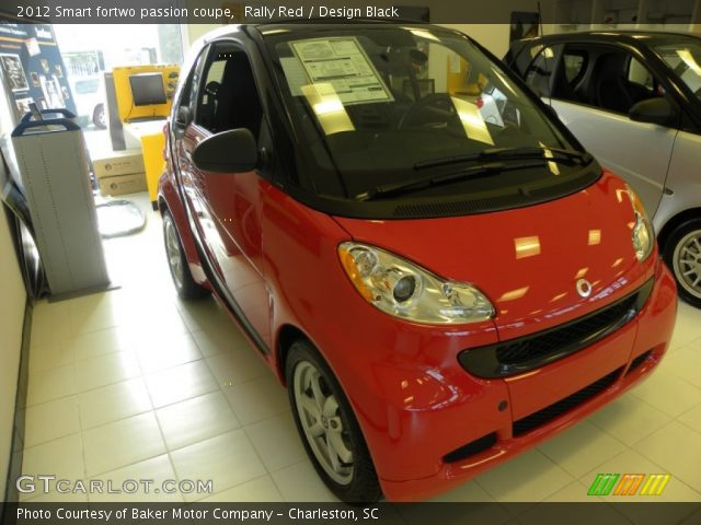 2012 Smart fortwo passion coupe in Rally Red