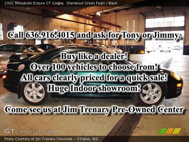 2002 Mitsubishi Eclipse GT Coupe in Sherwood Green Pearl