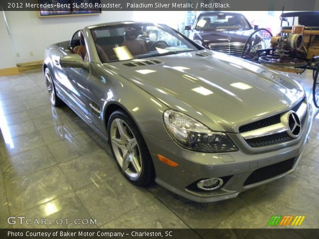 2012 Mercedes-Benz SL 550 Roadster in Paladium Silver Metallic