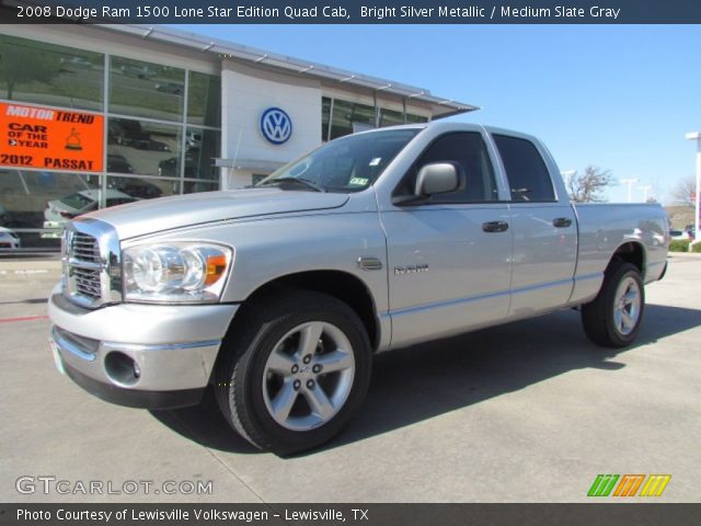 2008 Dodge Ram 1500 Lone Star Edition Quad Cab in Bright Silver Metallic