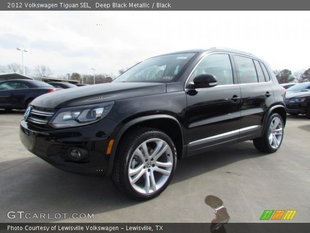 2012 Volkswagen Tiguan SEL in Deep Black Metallic