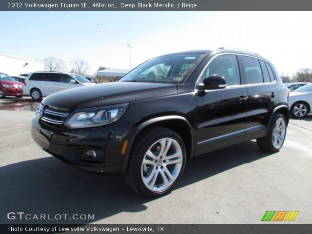 2012 Volkswagen Tiguan SEL 4Motion in Deep Black Metallic