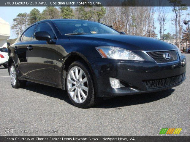 2008 Lexus IS 250 AWD in Obsidian Black