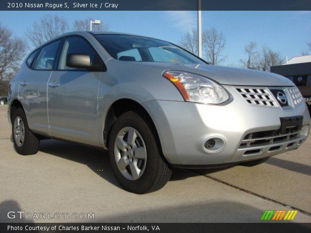 2010 Nissan Rogue S in Silver Ice