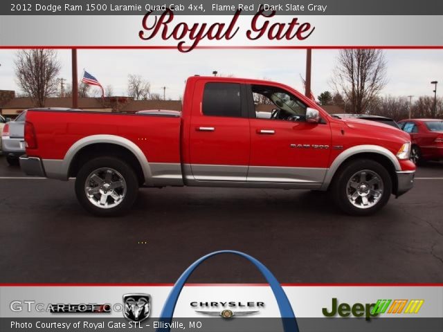 2012 Dodge Ram 1500 Laramie Quad Cab 4x4 in Flame Red