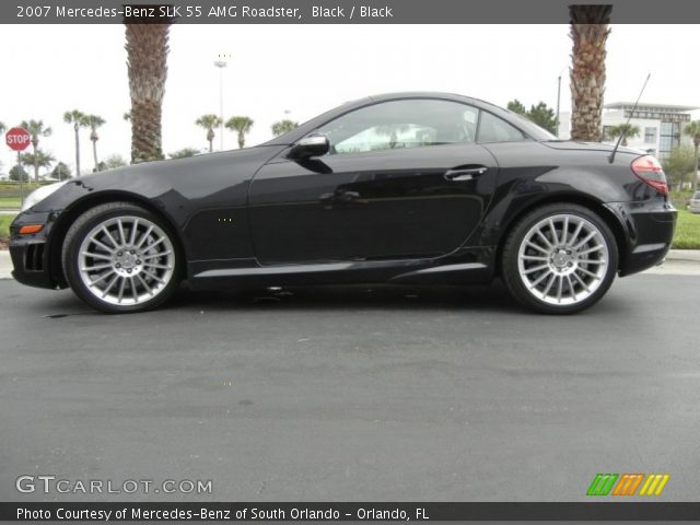 2007 Mercedes-Benz SLK 55 AMG Roadster in Black