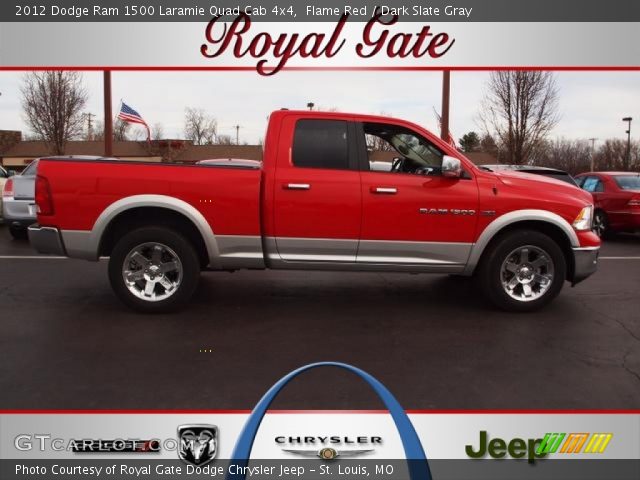 2012 Dodge Ram 1500 Laramie Quad Cab 4x4 in Flame Red