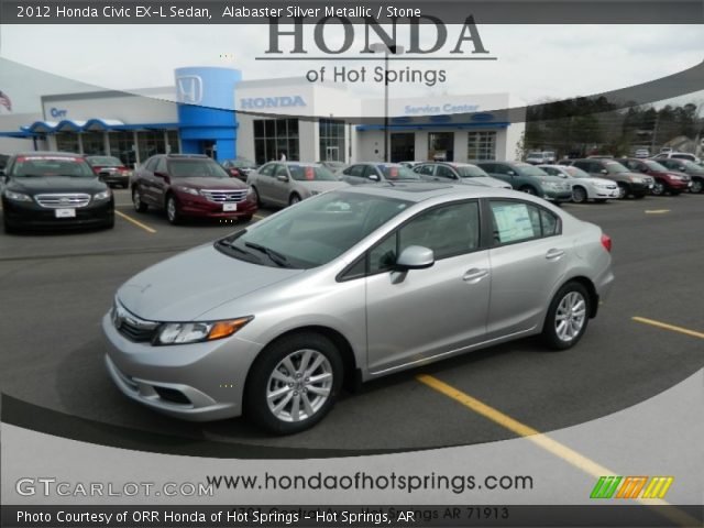 2012 Honda Civic EX-L Sedan in Alabaster Silver Metallic