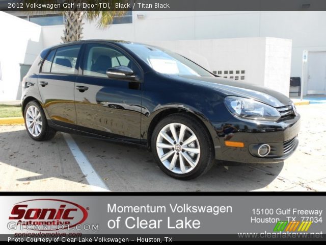 2012 Volkswagen Golf 4 Door TDI in Black