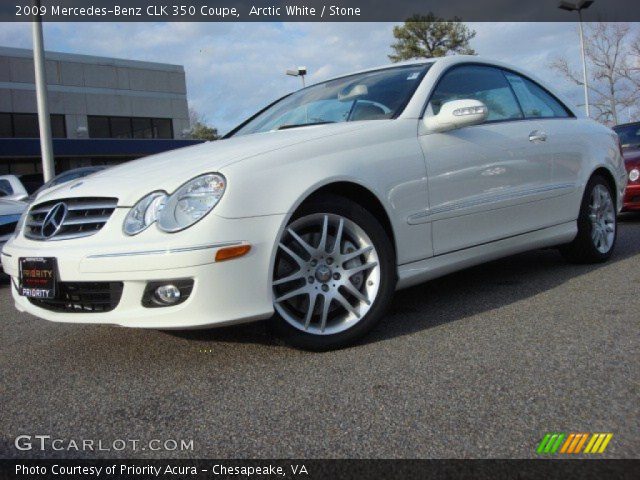 2009 Mercedes-Benz CLK 350 Coupe in Arctic White