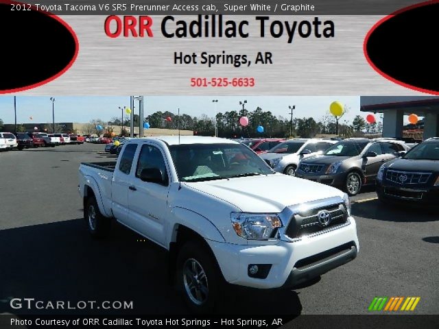 2012 Toyota Tacoma V6 SR5 Prerunner Access cab in Super White