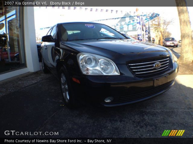2007 Kia Optima EX V6 in Ebony Black
