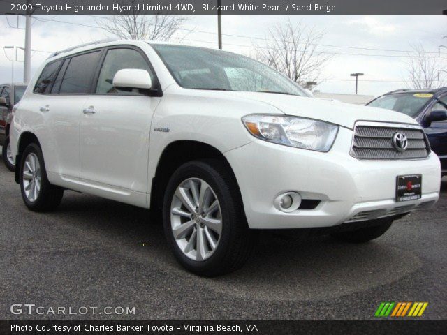 2009 Toyota Highlander Hybrid Limited 4WD in Blizzard White Pearl