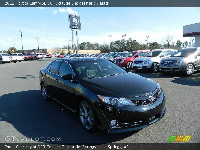 2012 Toyota Camry SE V6 in Attitude Black Metallic