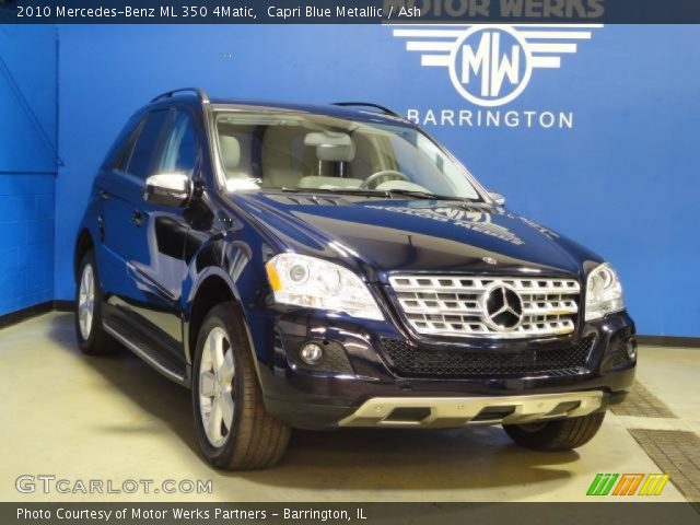 2010 Mercedes-Benz ML 350 4Matic in Capri Blue Metallic