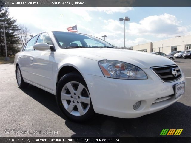 2004 Nissan Altima 2.5 S in Satin White