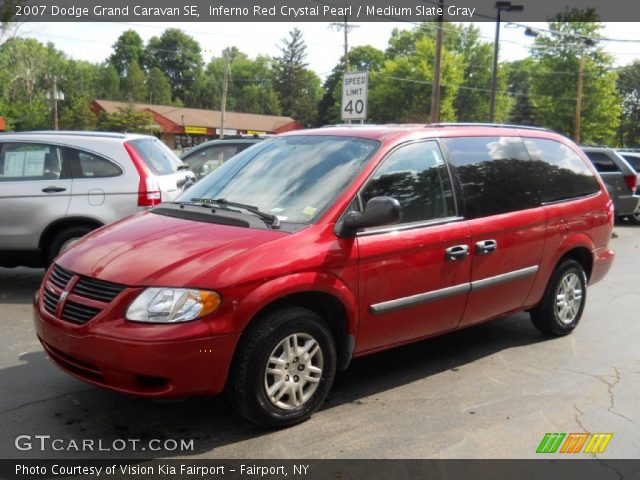 2007 Dodge Grand Caravan SE in Inferno Red Crystal Pearl