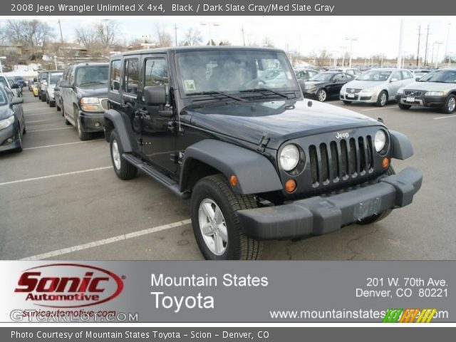 2008 Jeep Wrangler Unlimited X 4x4 in Black